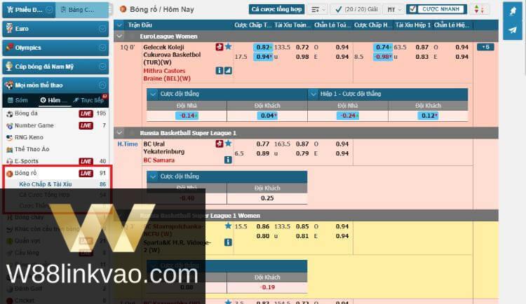 cá cược bóng rổ w88