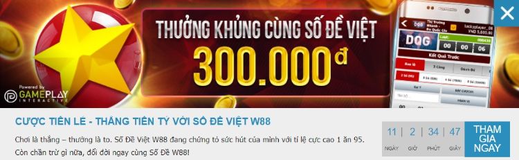 Khuyến mãi số đề W88