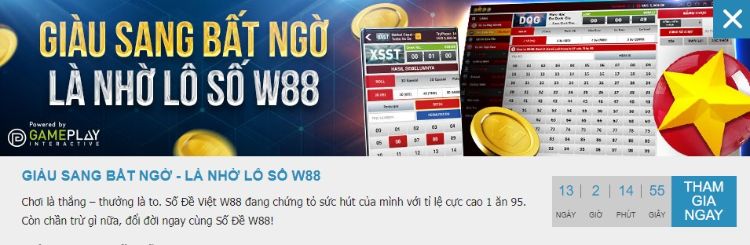 Khuyến mãi số đề Việt W88