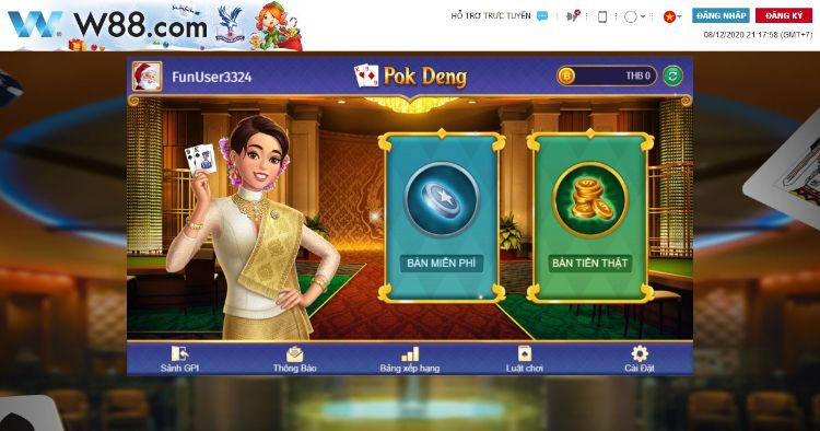 Pok Deng trên W88