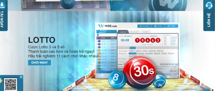 chơi lotto trên w88
