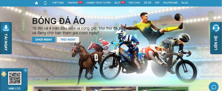bóng đá ảo tại w88