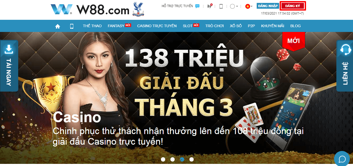 dang ky tai khoan w88