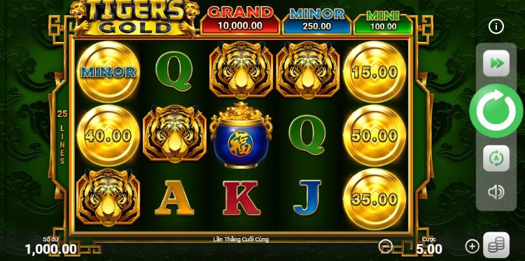 tiger gold của w88